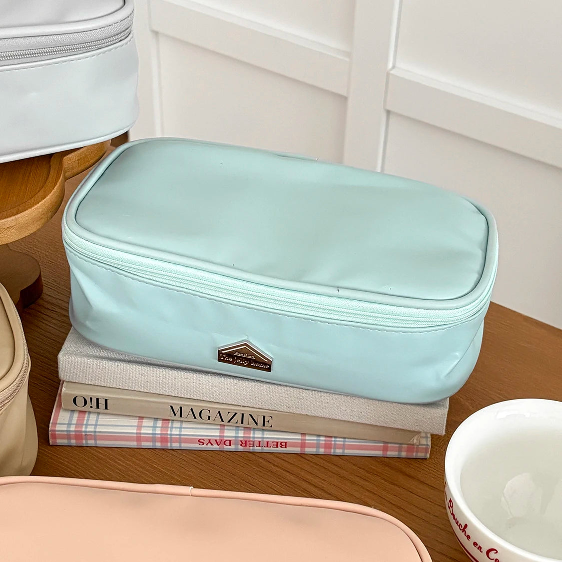 Trousse de Toilette Luxe PU Cuir – Grande Capacité
