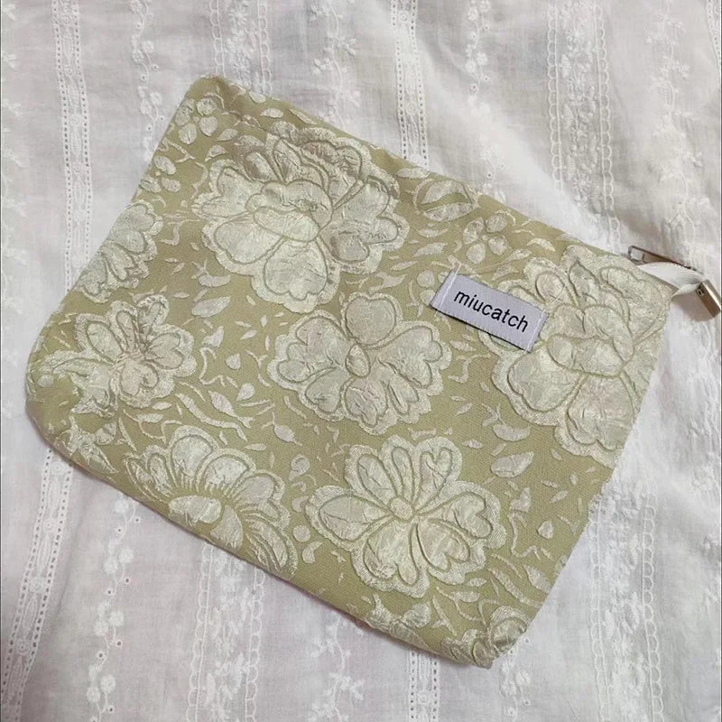 Trousse de Toilette Fleurie – Grande Capacité