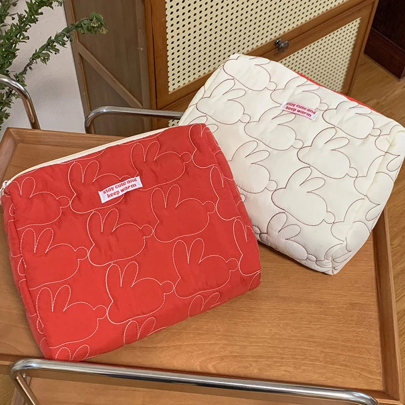 Trousse de toilette femme – Maquillage portable, motif fleurs vintage