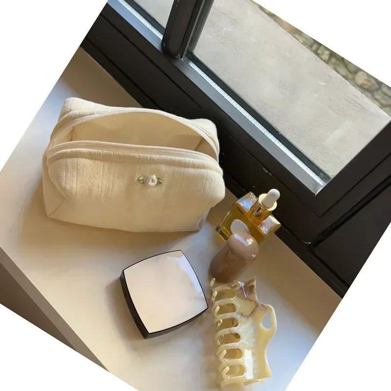 Trousse de Toilette Portable - Grande Capacité - Floral Élégant