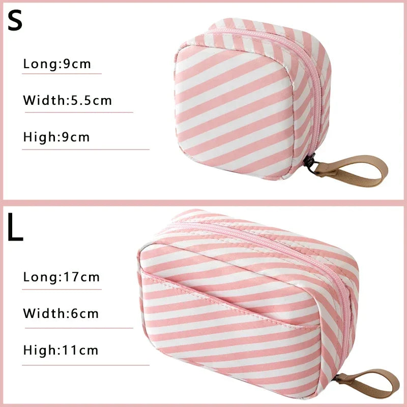 Trousse de toilette mini femme – sac cosmétique de voyage uni