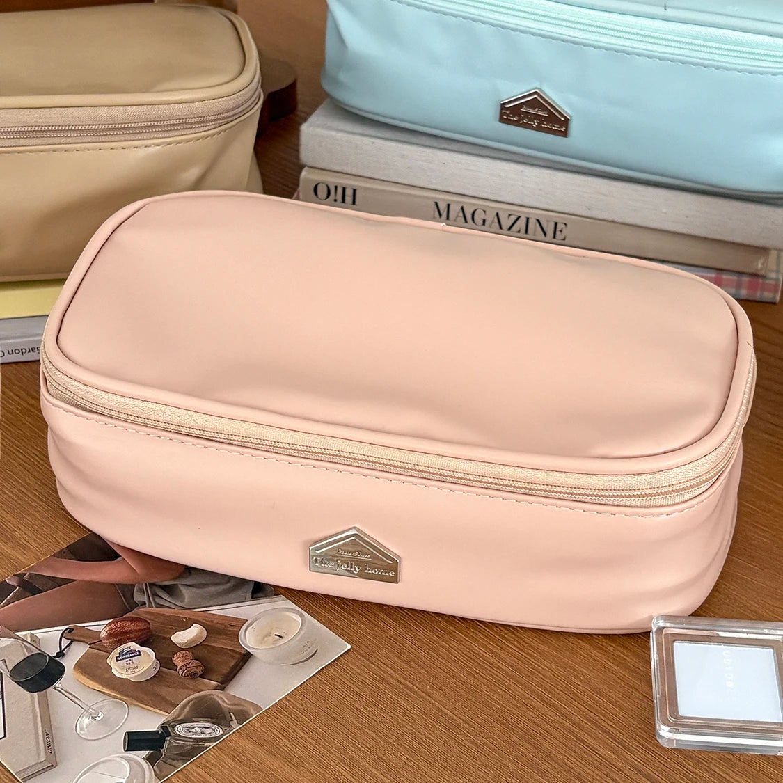 Trousse de Toilette Luxe PU Cuir – Grande Capacité