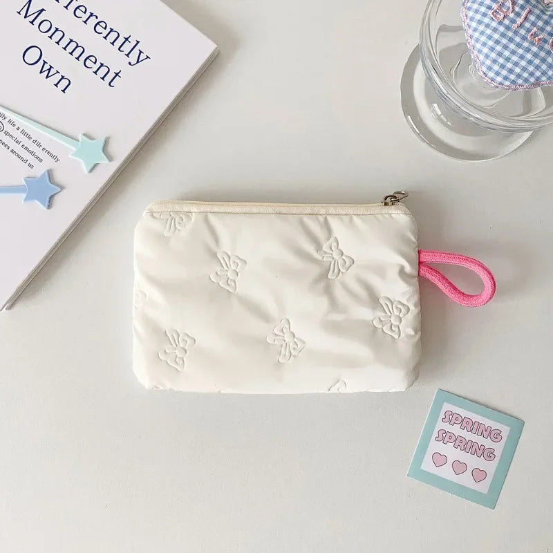 Trousse de toilette argentée – Pochette portable pour maquillage