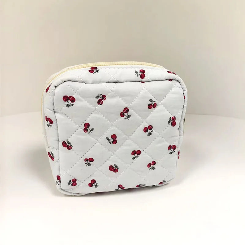Trousse de Toilette Cerise Mini – Pochette Cosmétique Zip