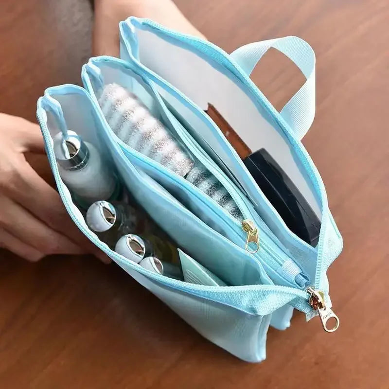 Trousse de Toilette Grande Capacité – Maquillage 3 Compartiments