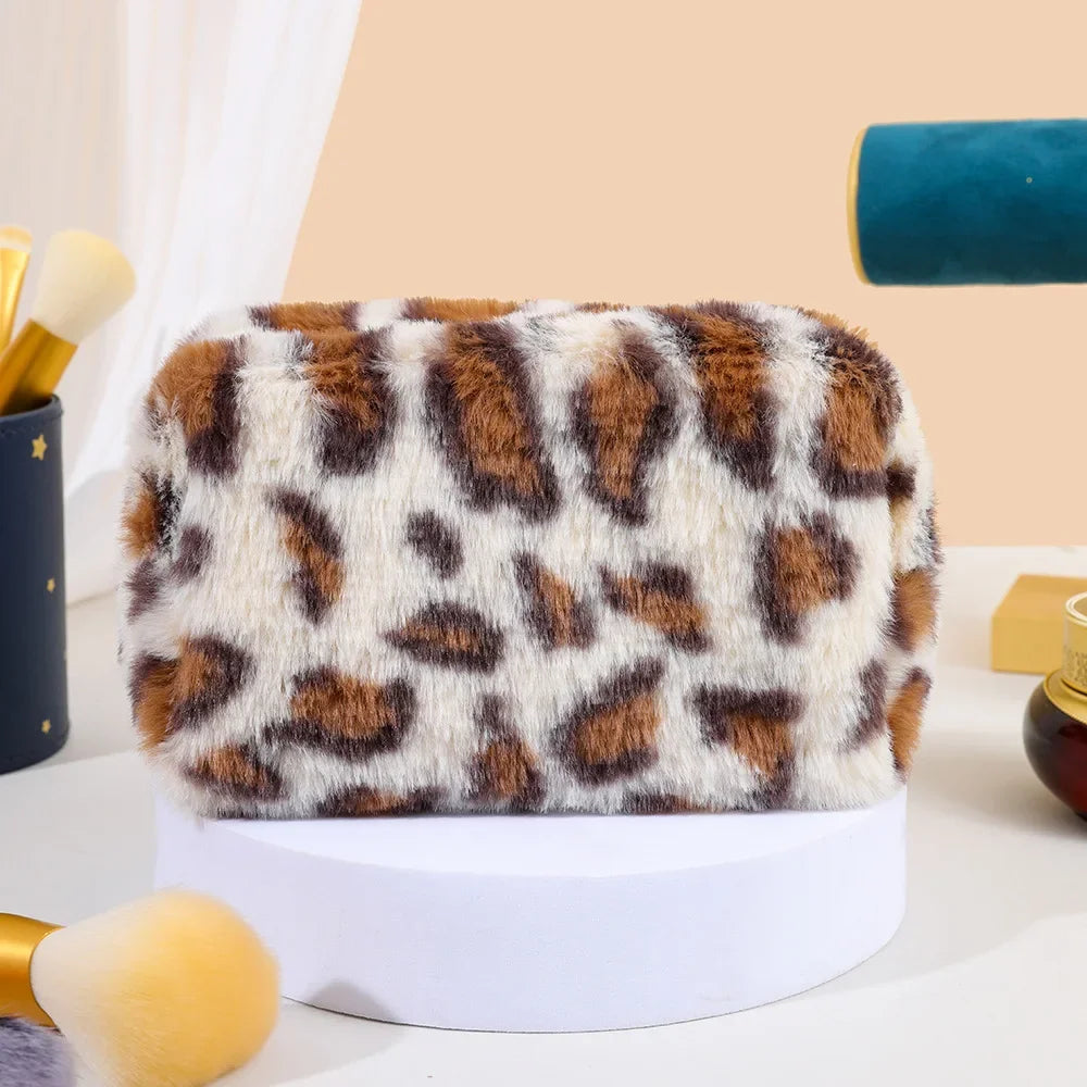 Trousse de Toilette Léopard – Organisateur Maquillage Voyage Doux