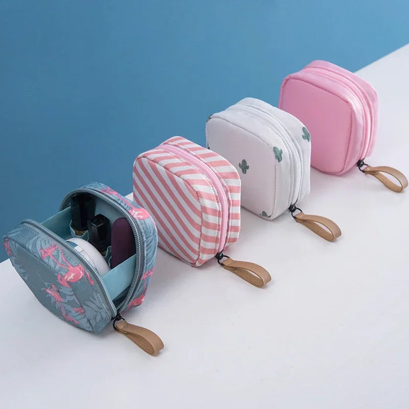 Trousse de toilette mini femme – sac cosmétique de voyage uni