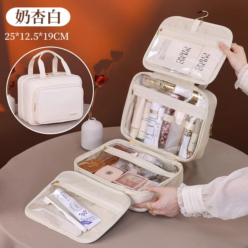 Trousse de toilette PU cuir – Grande capacité