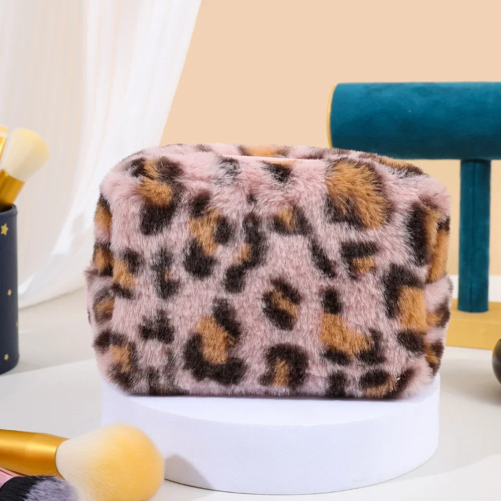 Trousse de Toilette Léopard – Organisateur Maquillage Voyage Doux