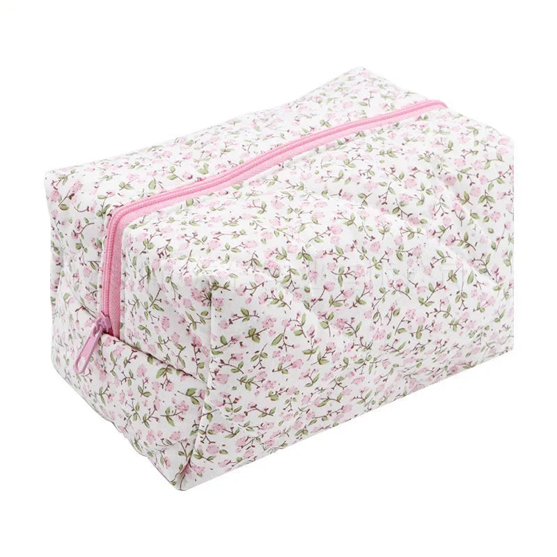 Trousse de toilette en fourrure d'agneau – Maquillage voyage