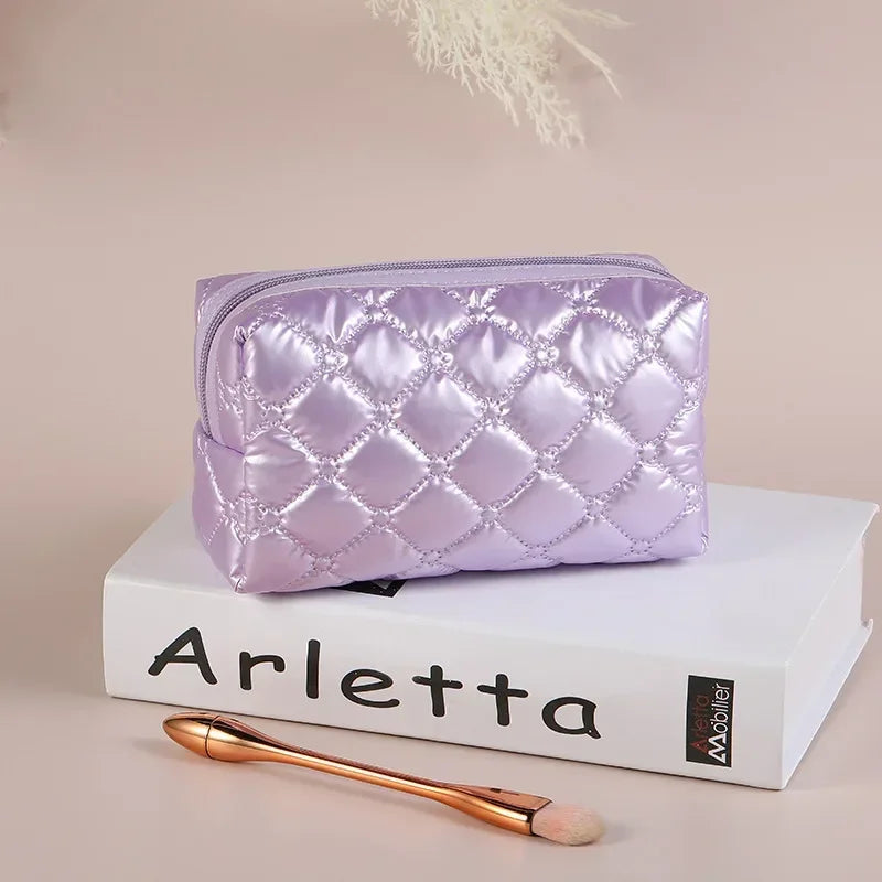 Trousse de Toilette Femme – Pochette Candy – Étui Diamant Brodé