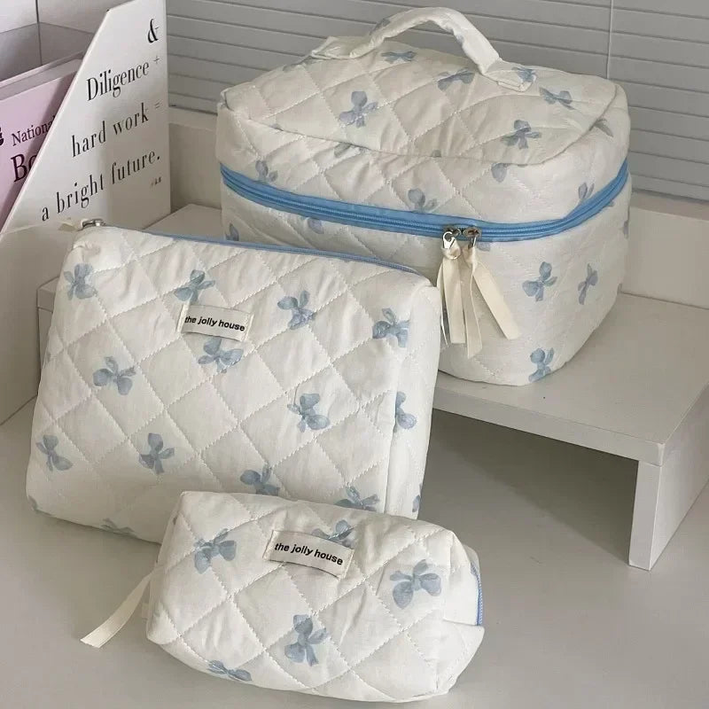 Trousse de Toilette Zip Femme – Ourson Dessin Animé, Grande Capacité, Matelassée