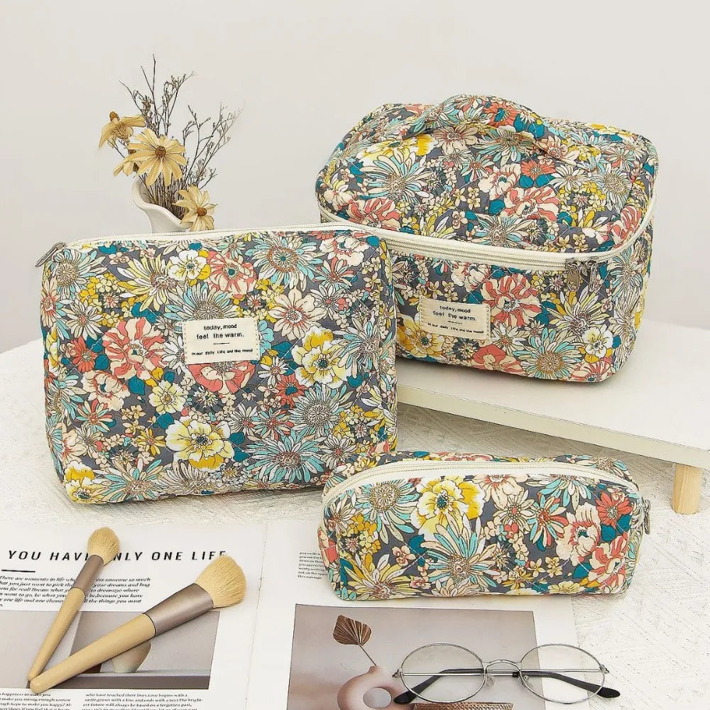 Trousse de Toilette Imprimé Floral - Pochette Maquillage Voyage