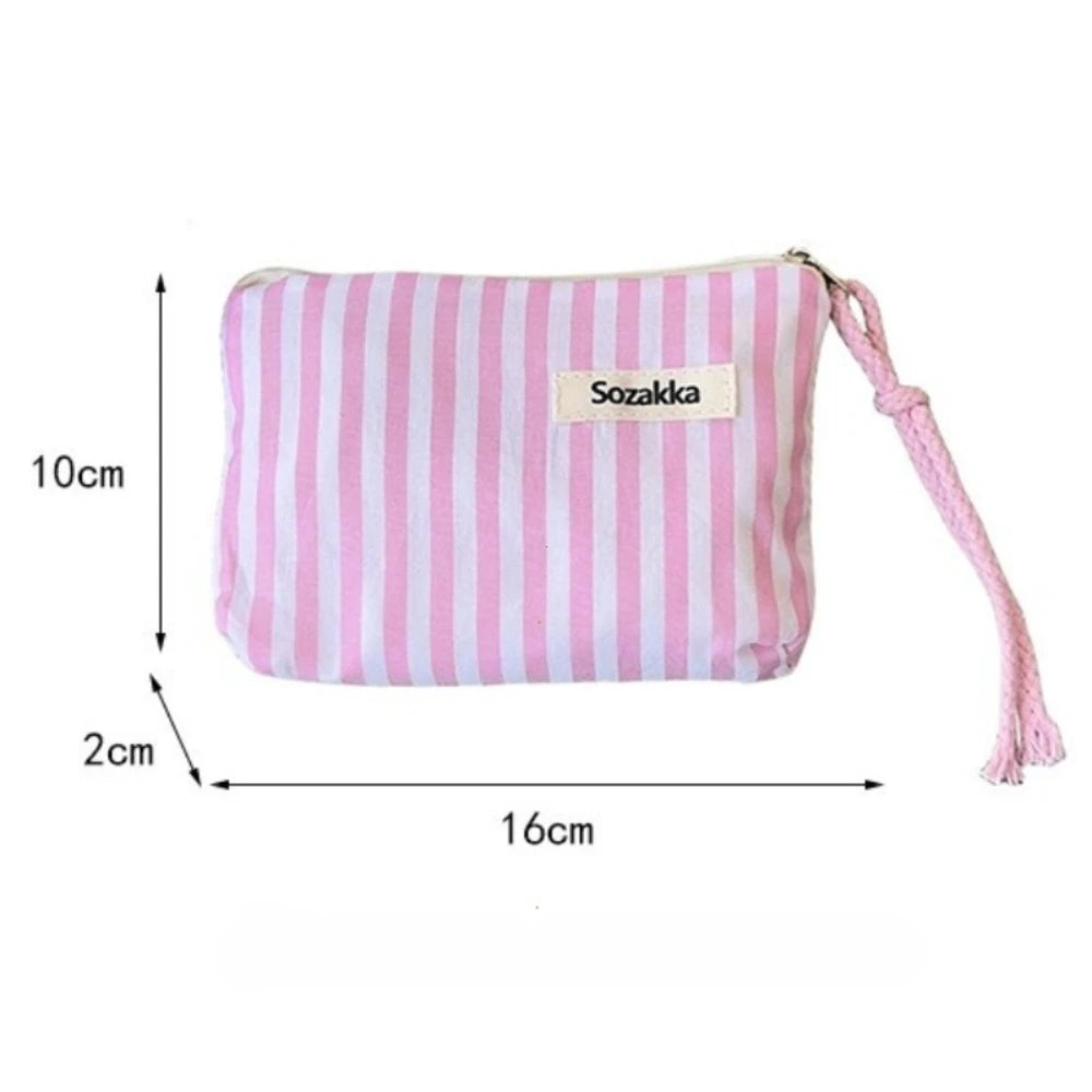 Trousse de Toilette Mini Canvas Rayée