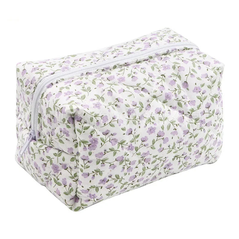 Trousse de toilette en fourrure d'agneau – Maquillage voyage