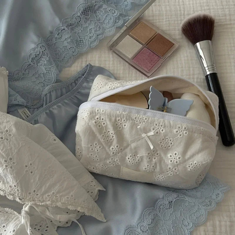 Trousse de Toilette Portable - Grande Capacité - Floral Élégant