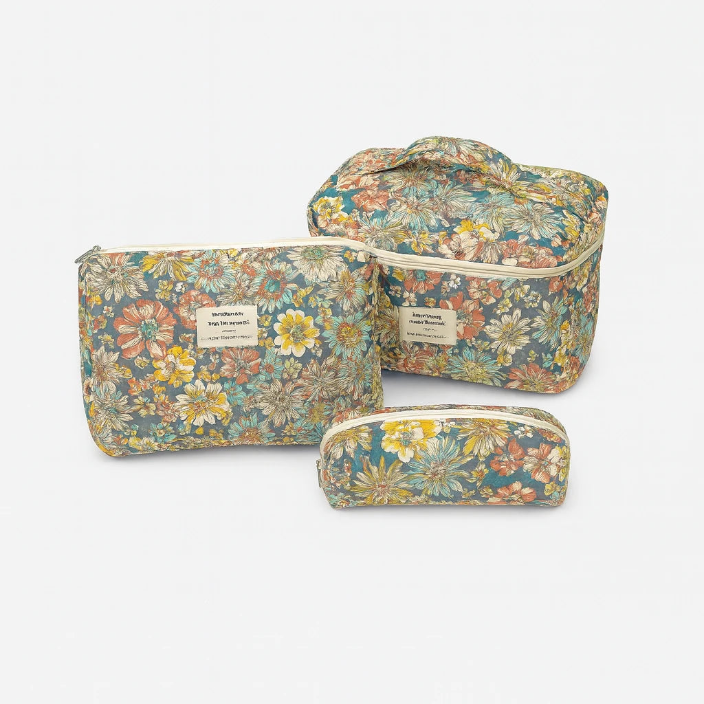 Trousse de Toilette Imprimé Floral - Pochette Maquillage Voyage